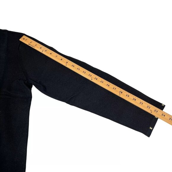 Limited Edition Appleseed's Womens Black Christmas Angels Cardigan Sweater Sz XL - Picture 15 of 16